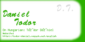 daniel todor business card